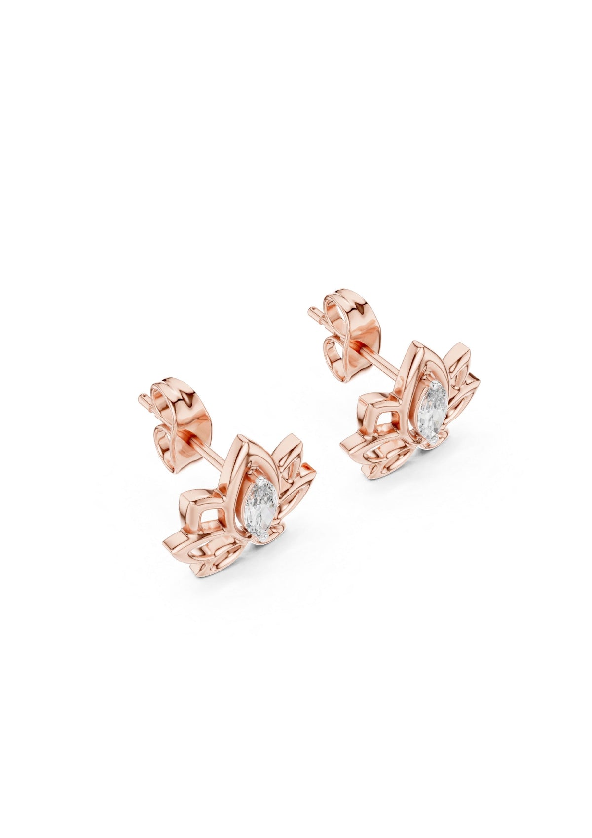 99 Solitaire Earrings Fully Rendered STL & 3DM FIles