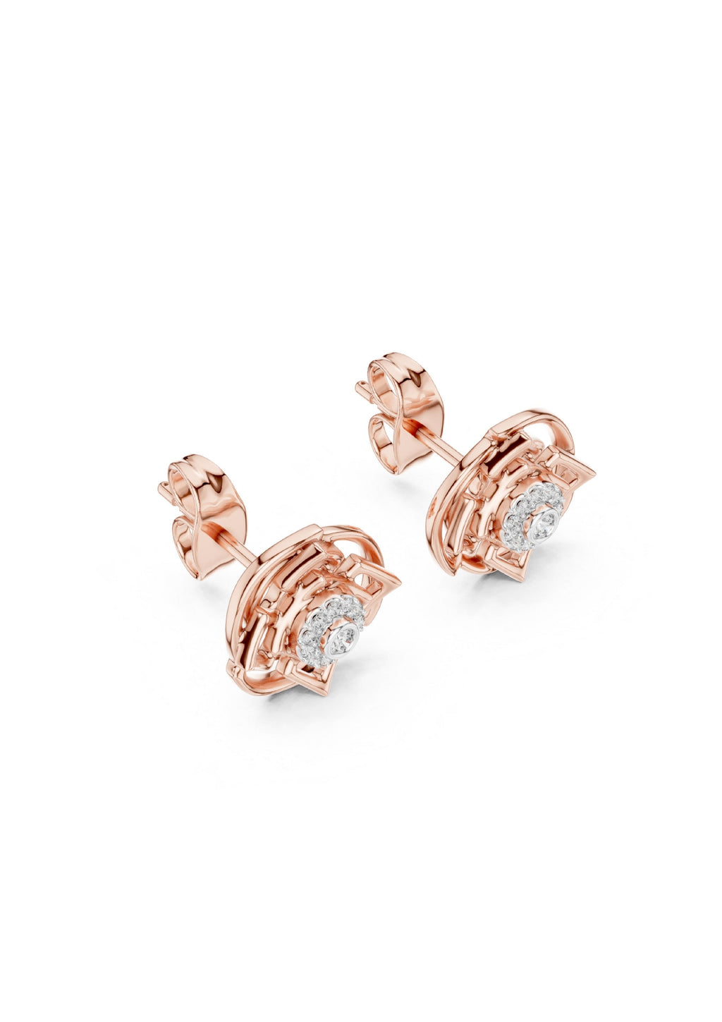99 Solitaire Earrings Fully Rendered STL & 3DM FIles