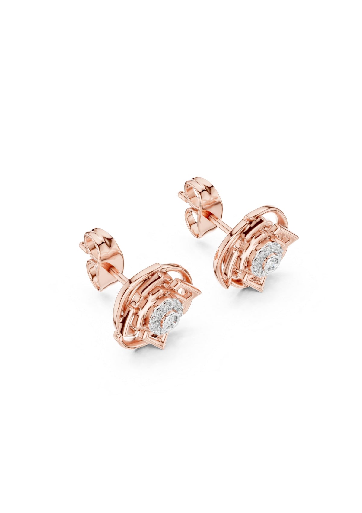 99 Solitaire Earrings Fully Rendered STL & 3DM FIles