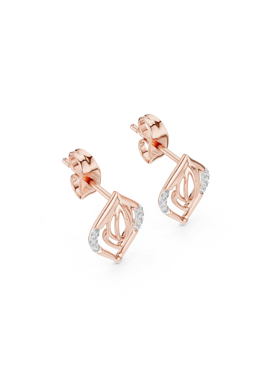 99 Solitaire Earrings Fully Rendered STL & 3DM FIles