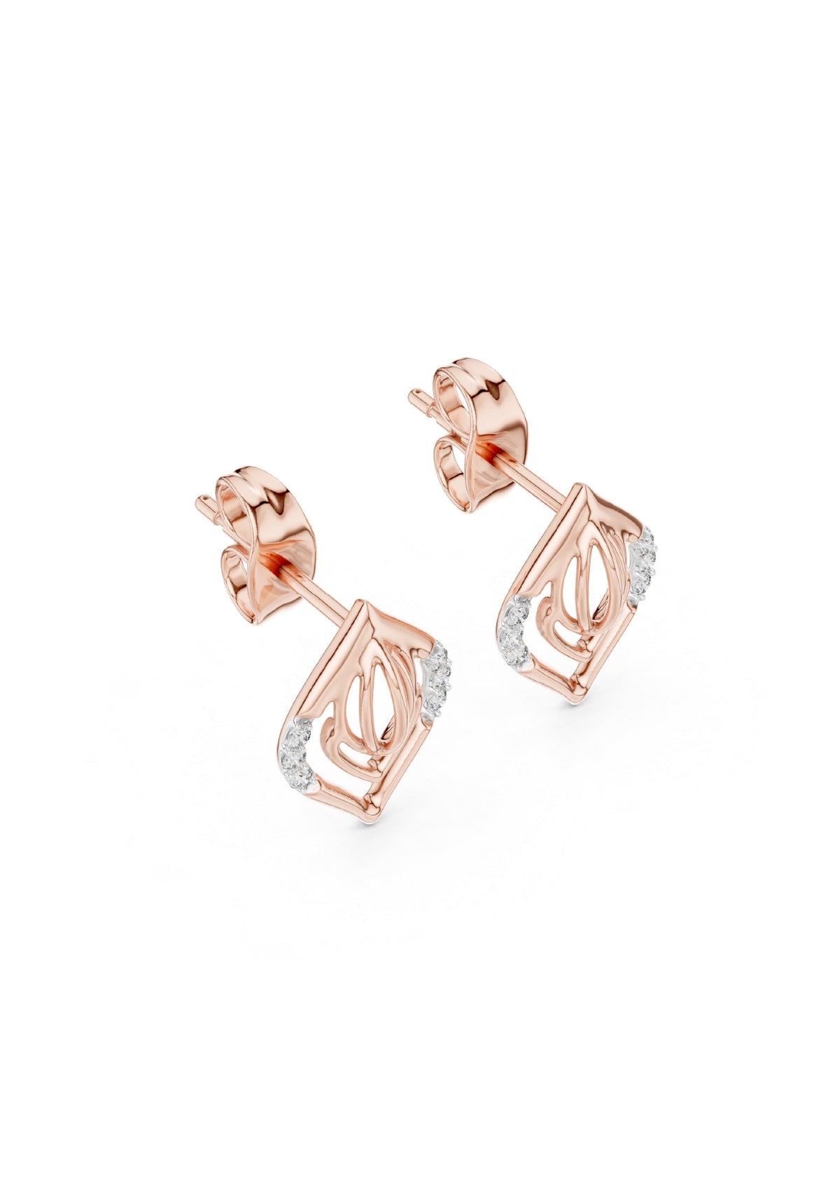 99 Solitaire Earrings Fully Rendered STL & 3DM FIles