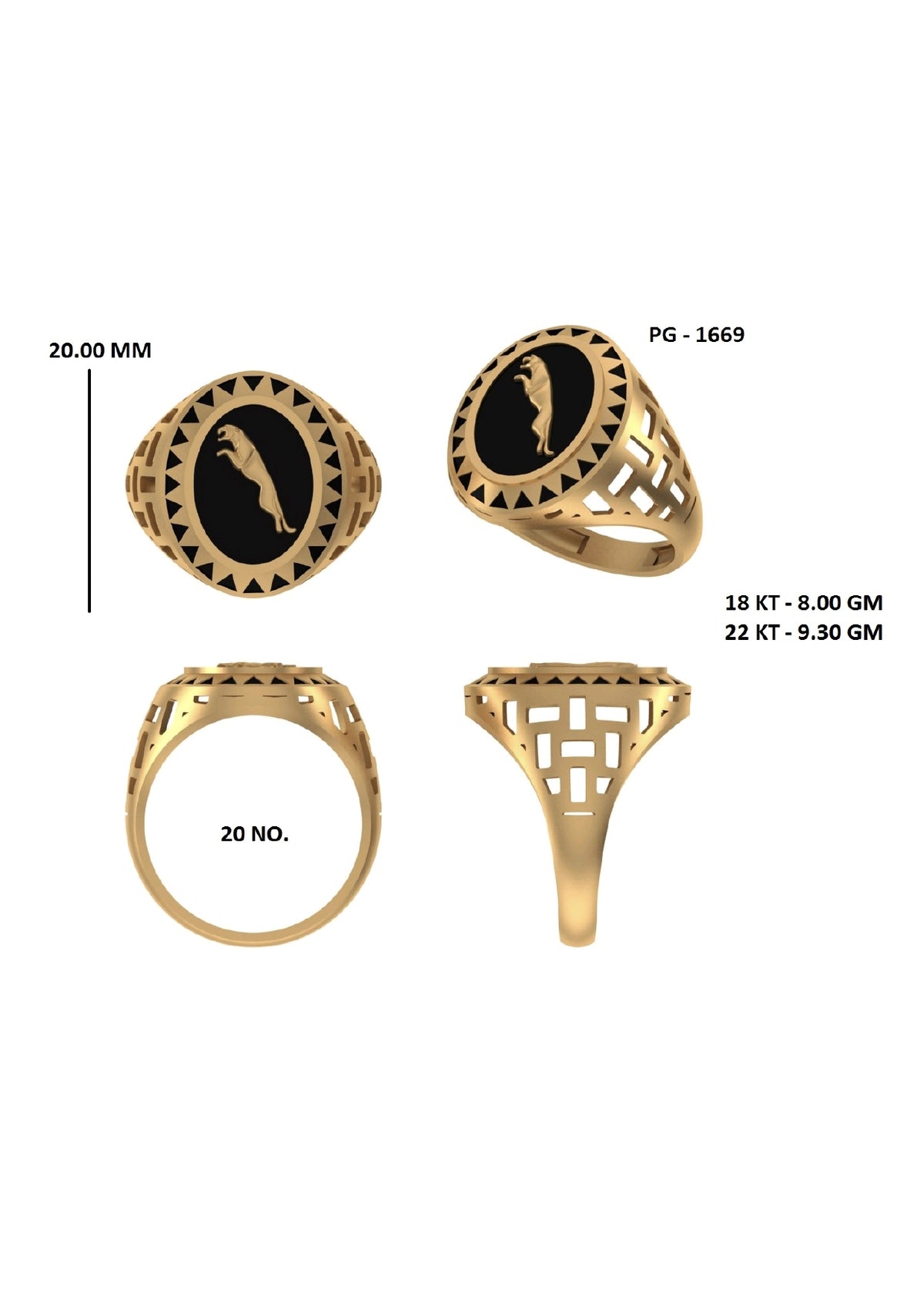 50 Light Weight Gent's Rings STL &  3DM FIles