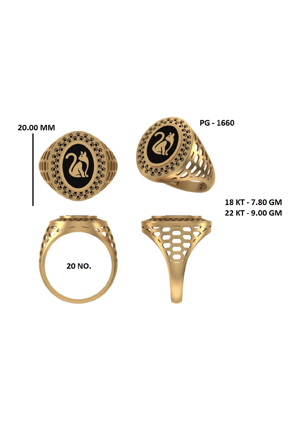 50 Light Weight Gent's Rings STL &  3DM FIles