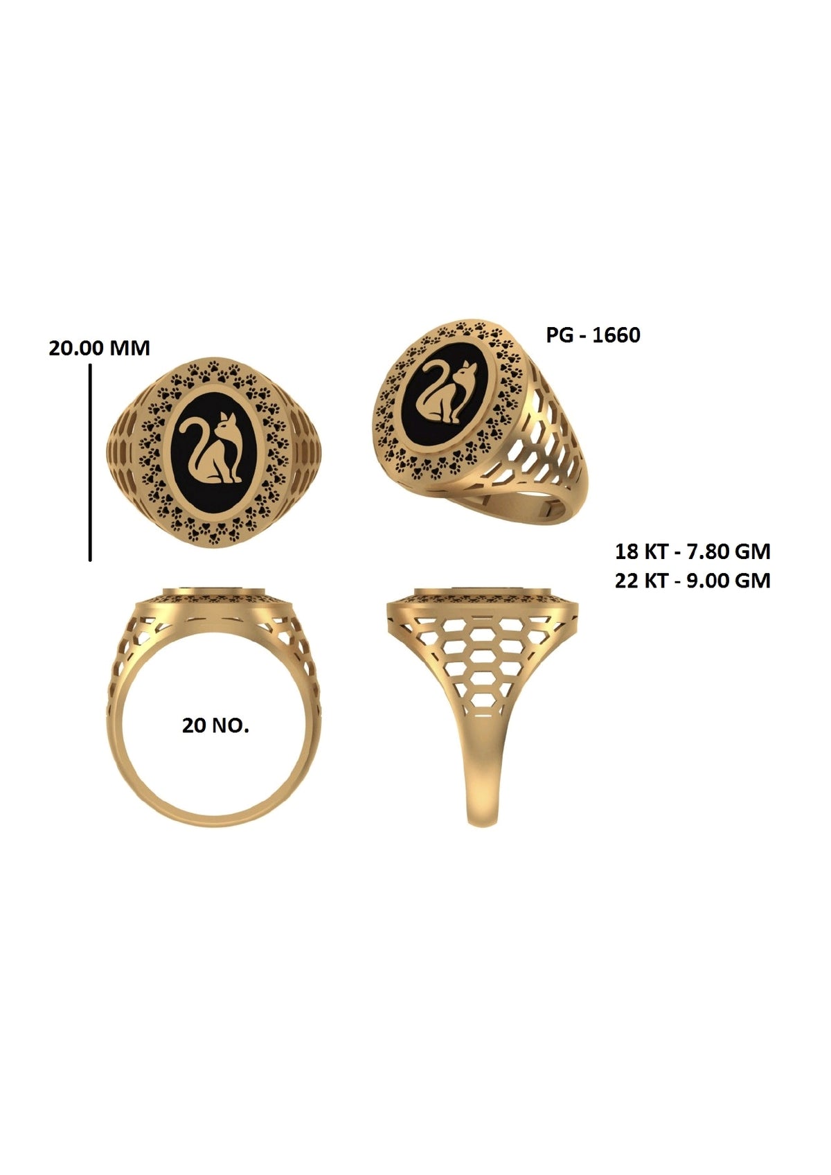 50 Light Weight Gent's Rings STL &  3DM FIles