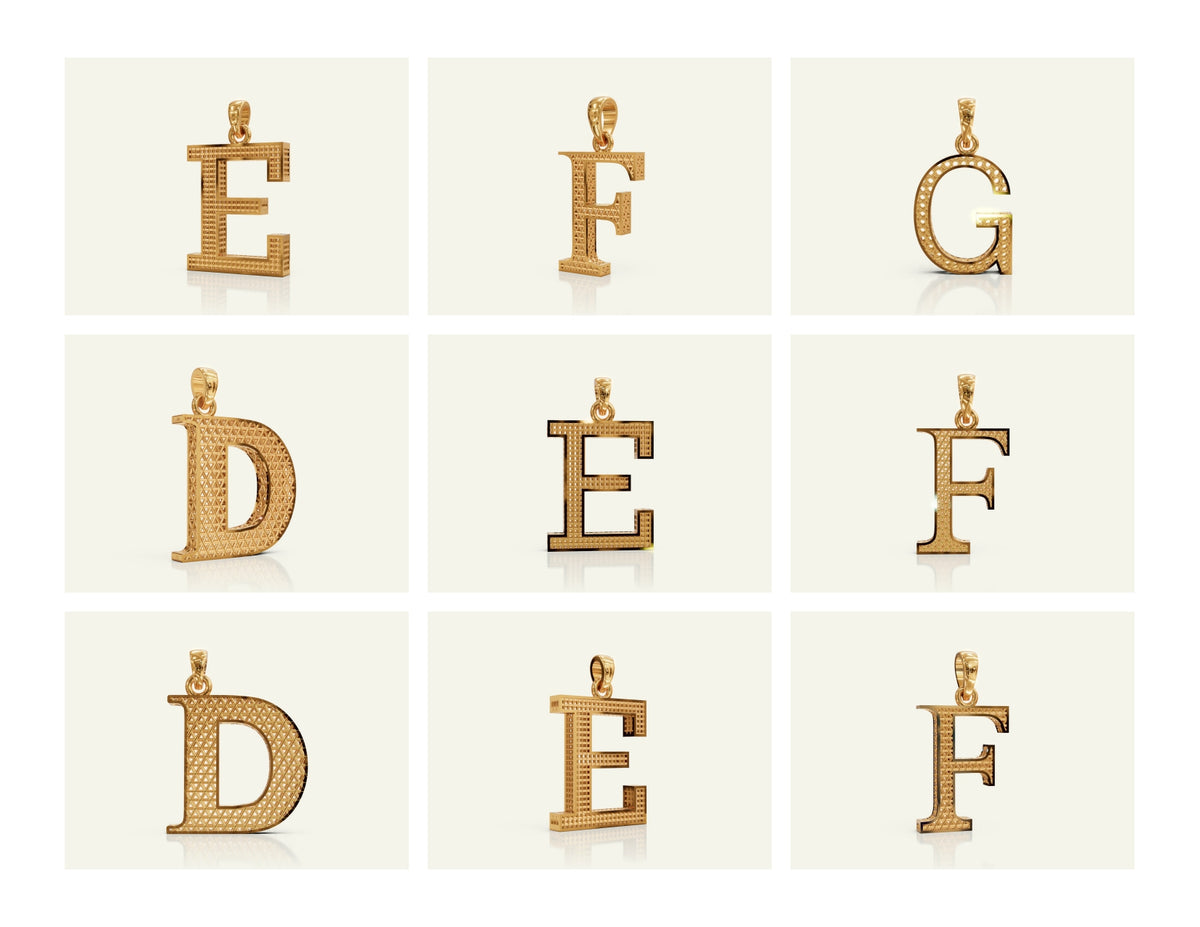 Filigree Alphabet Collection STL & 3DM Files