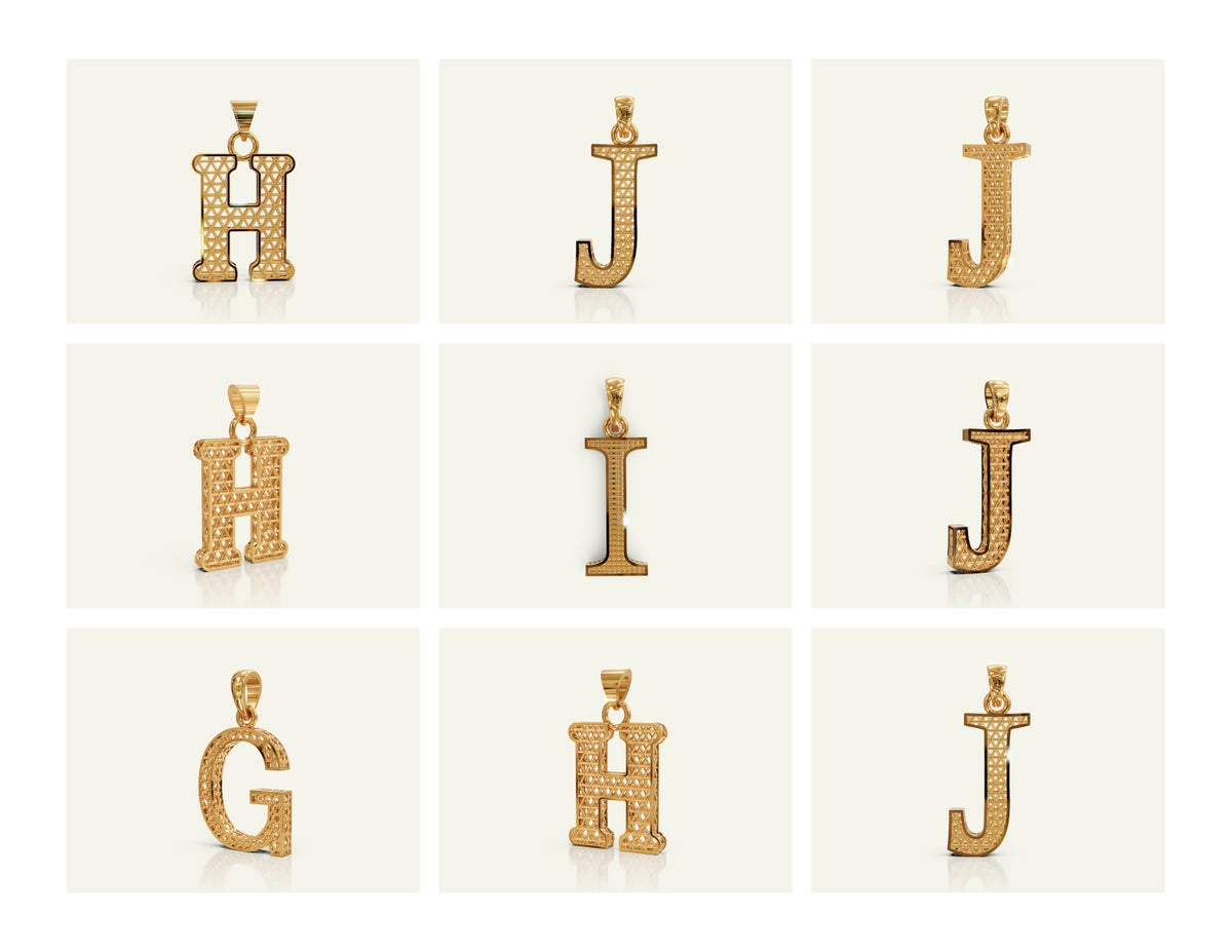 Filigree Alphabet Collection STL & 3DM Files