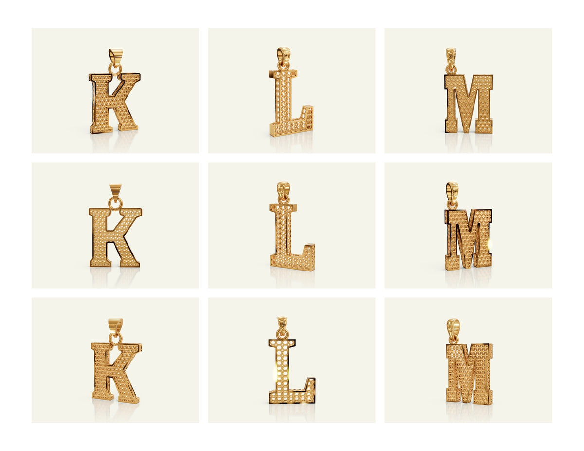 Filigree Alphabet Collection STL & 3DM Files