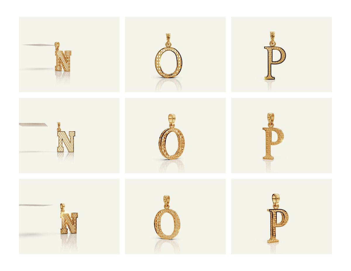 Filigree Alphabet Collection STL & 3DM Files