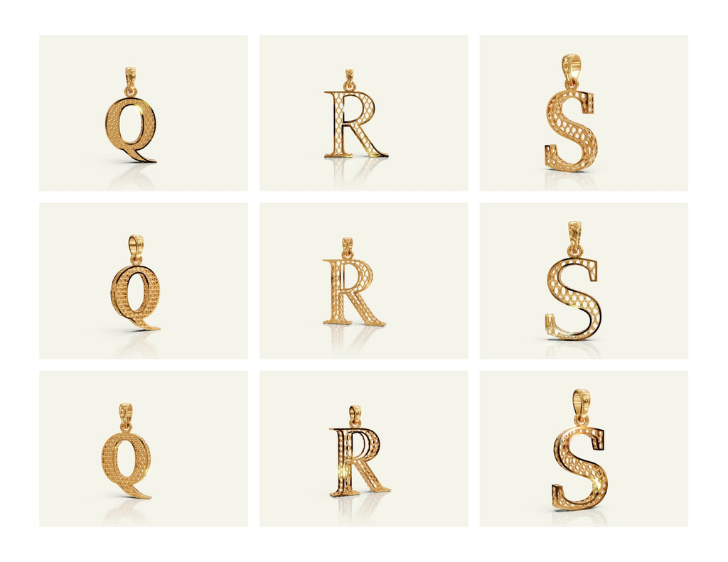 Filigree Alphabet Collection STL & 3DM Files