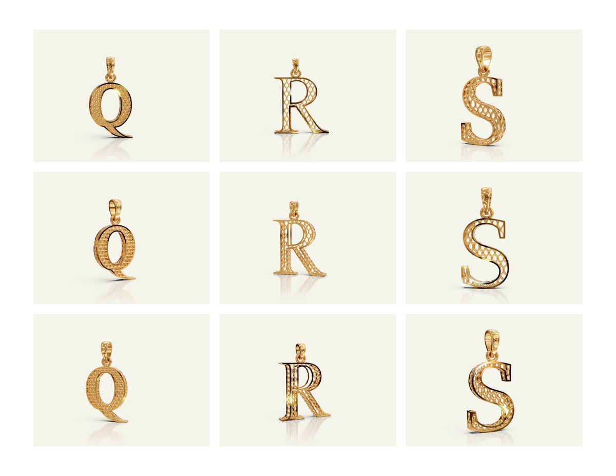 Filigree Alphabet Collection STL & 3DM Files