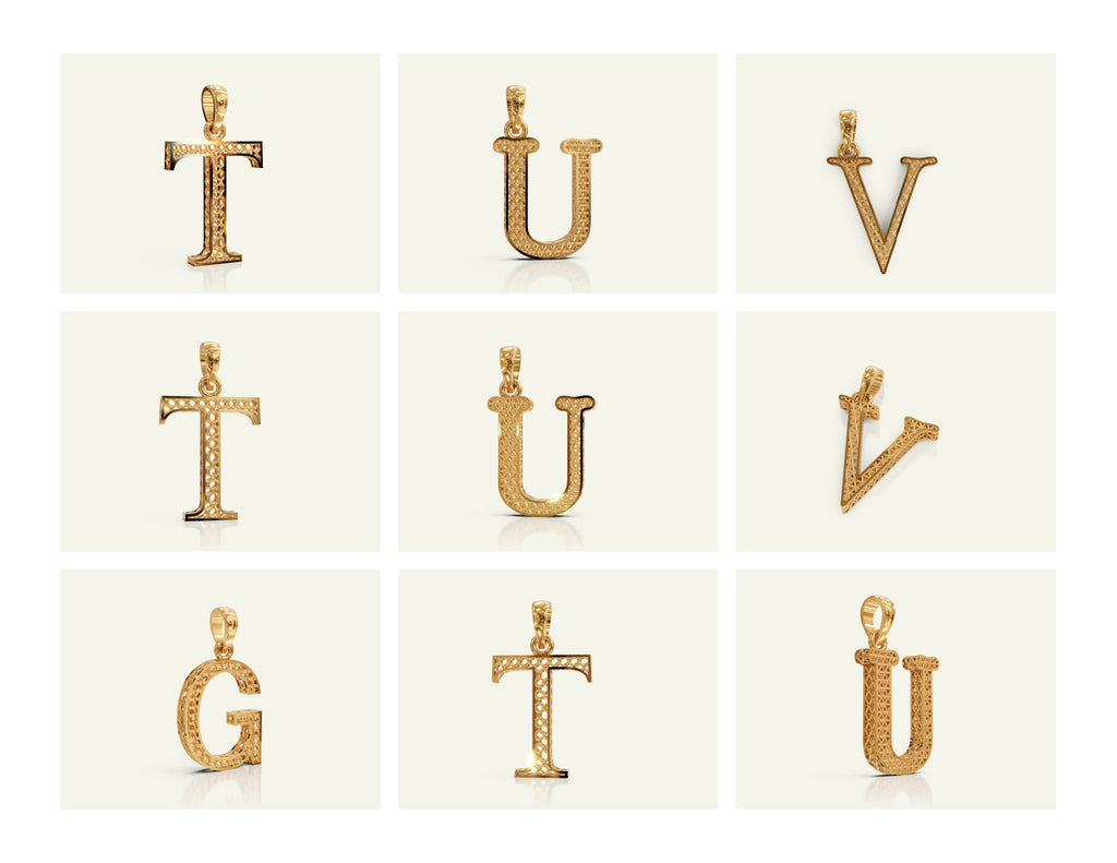 Filigree Alphabet Collection STL & 3DM Files