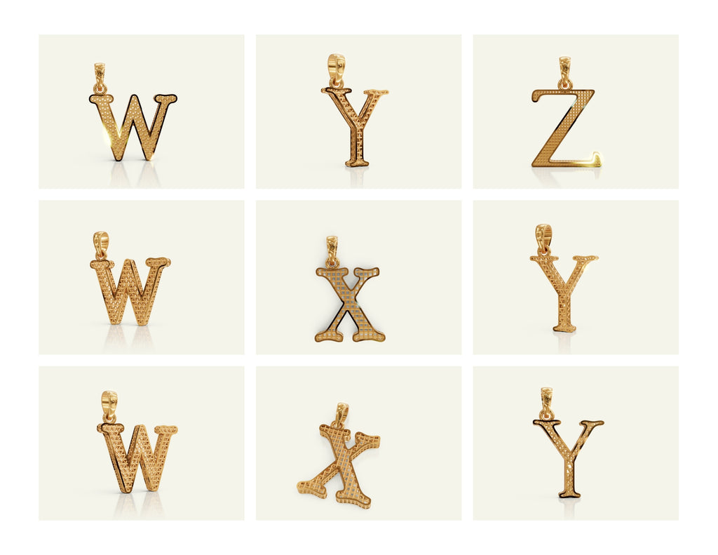 Filigree Alphabet Collection STL & 3DM Files