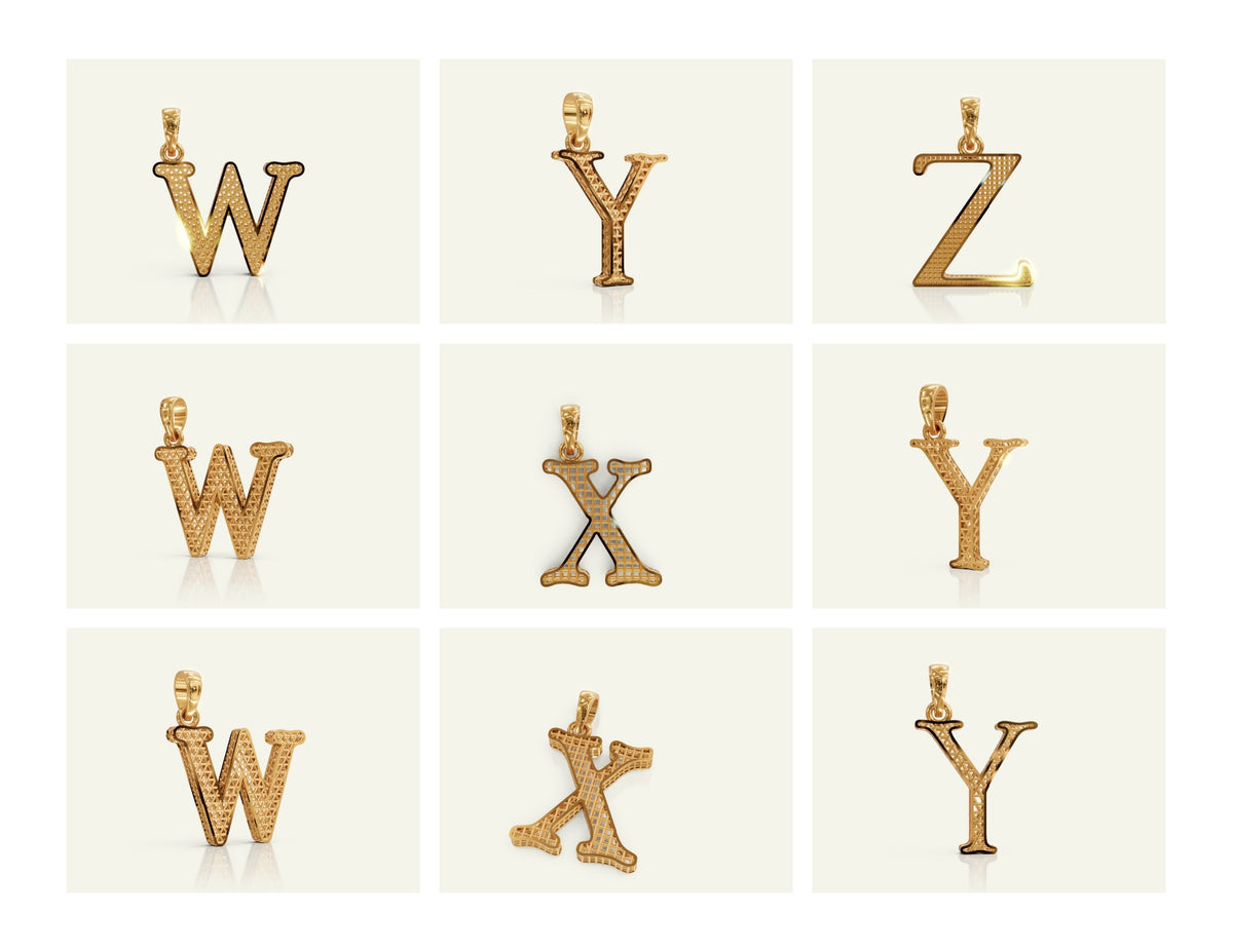 Filigree Alphabet Collection STL & 3DM Files