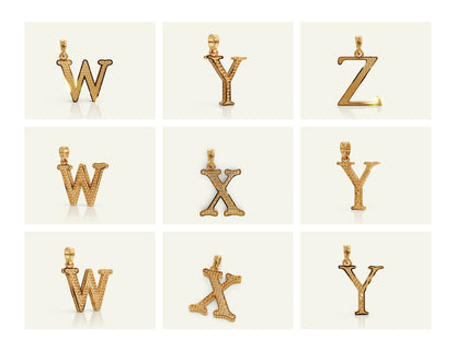 Filigree Alphabet Collection STL & 3DM Files