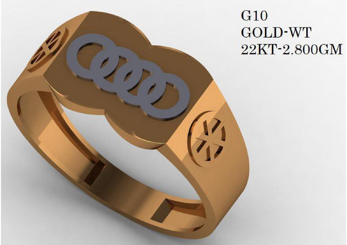 90 Paper Casting Light Weight Gent's Rings STL & 3DM Files