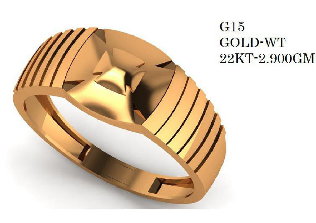90 Paper Casting Light Weight Gent's Rings STL & 3DM Files