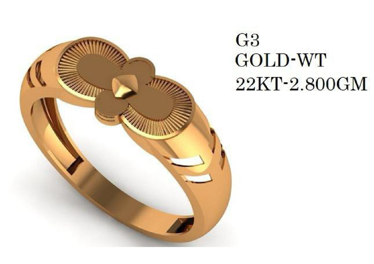 90 Paper Casting Light Weight Gent's Rings STL & 3DM Files