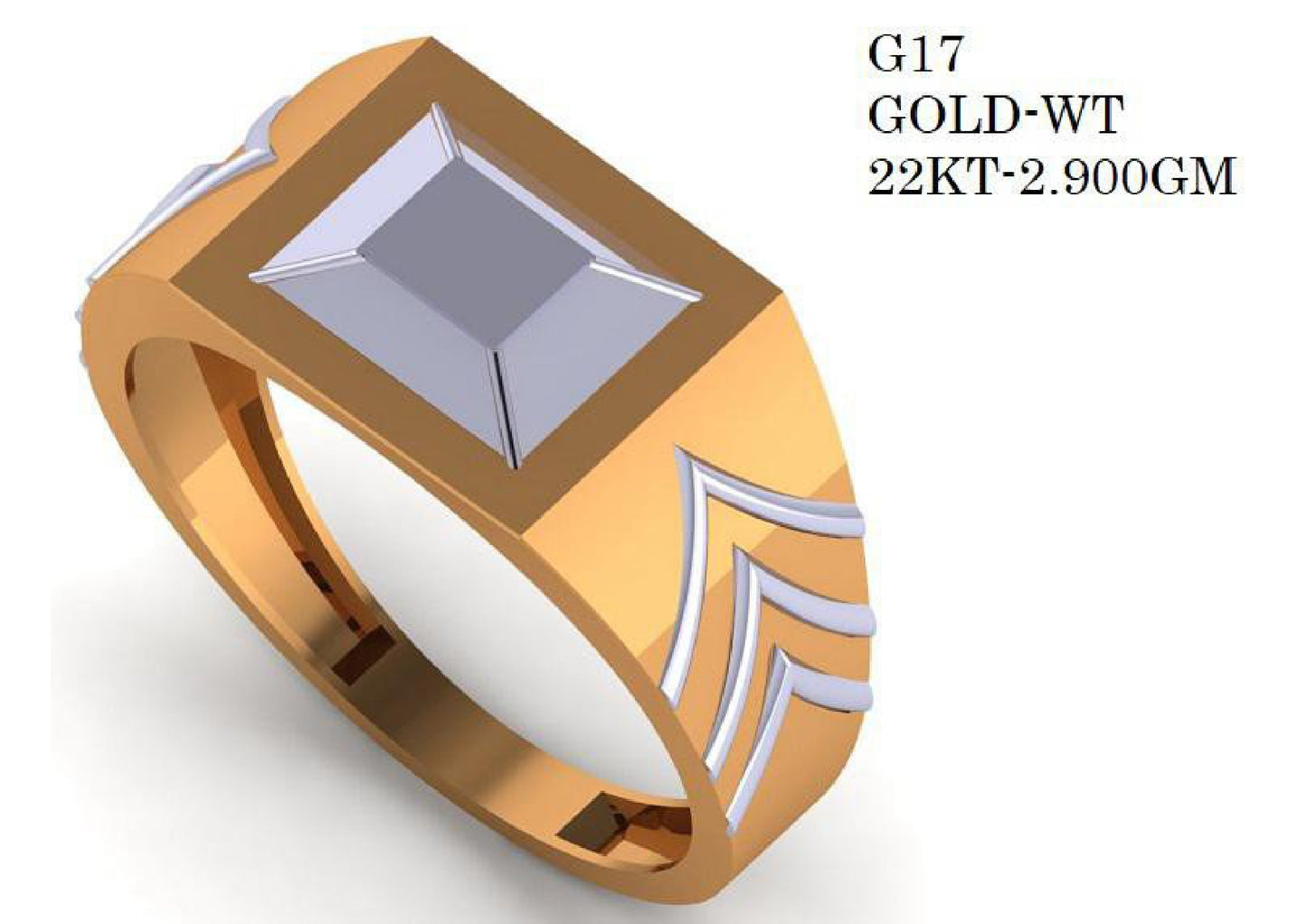 90 Paper Casting Light Weight Gent's Rings STL & 3DM Files