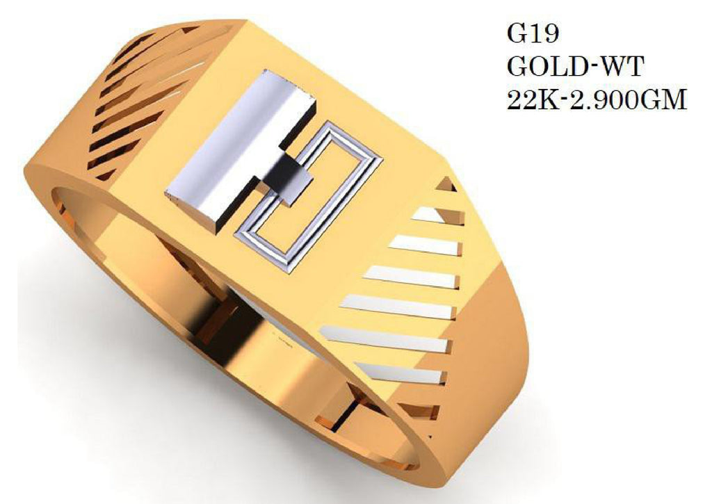 90 Paper Casting Light Weight Gent's Rings STL & 3DM Files