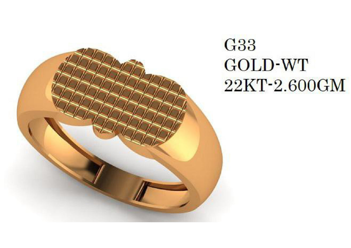 90 Paper Casting Light Weight Gent's Rings STL & 3DM Files
