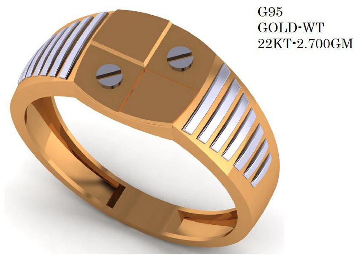 90 Paper Casting Light Weight Gent's Rings STL & 3DM Files