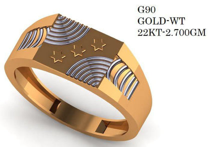 90 Paper Casting Light Weight Gent's Rings STL & 3DM Files