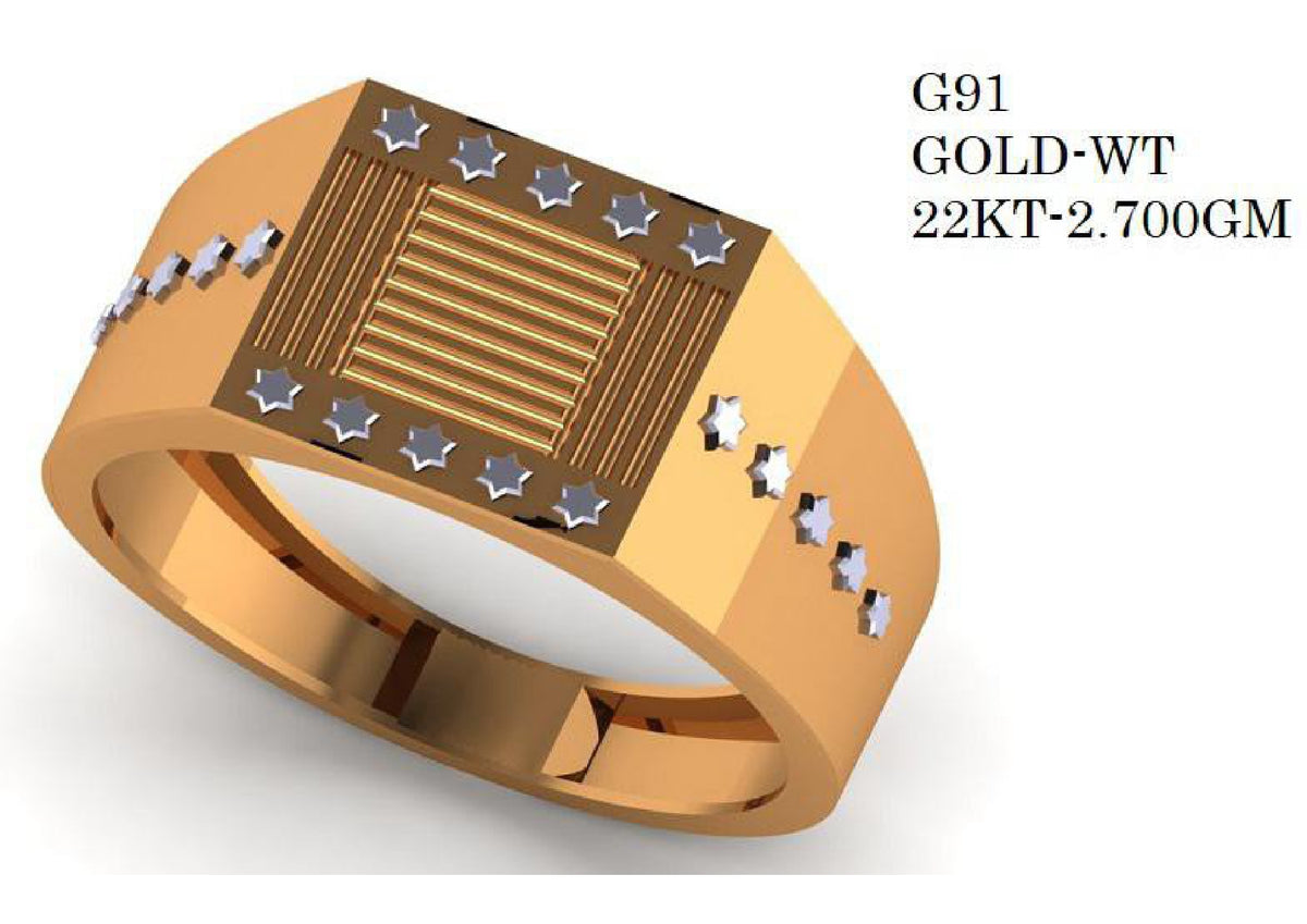 90 Paper Casting Light Weight Gent's Rings STL & 3DM Files