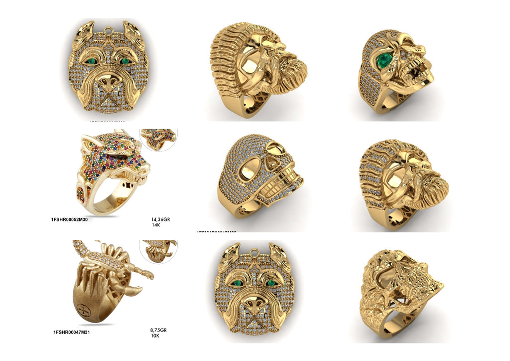 New Hip-Hop Jewelry Designs STL & 3DM Files