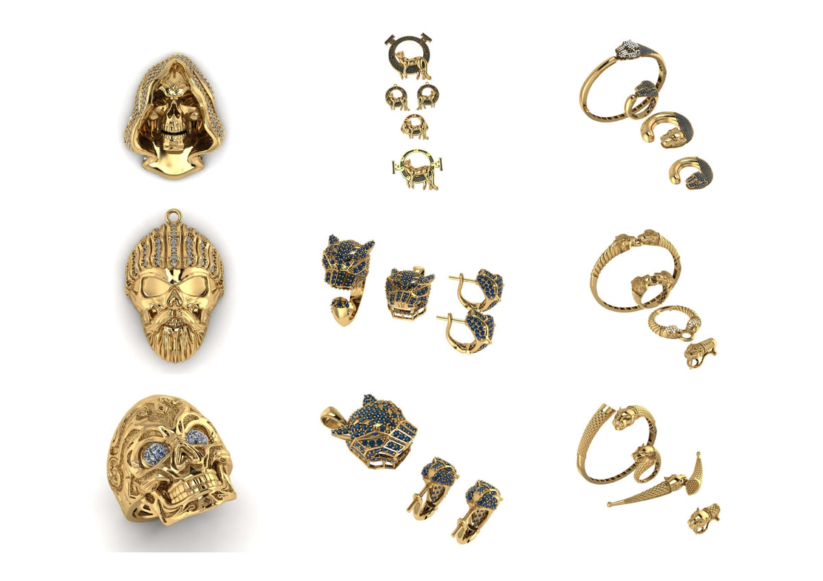 New Hip-Hop Jewelry Designs STL & 3DM Files