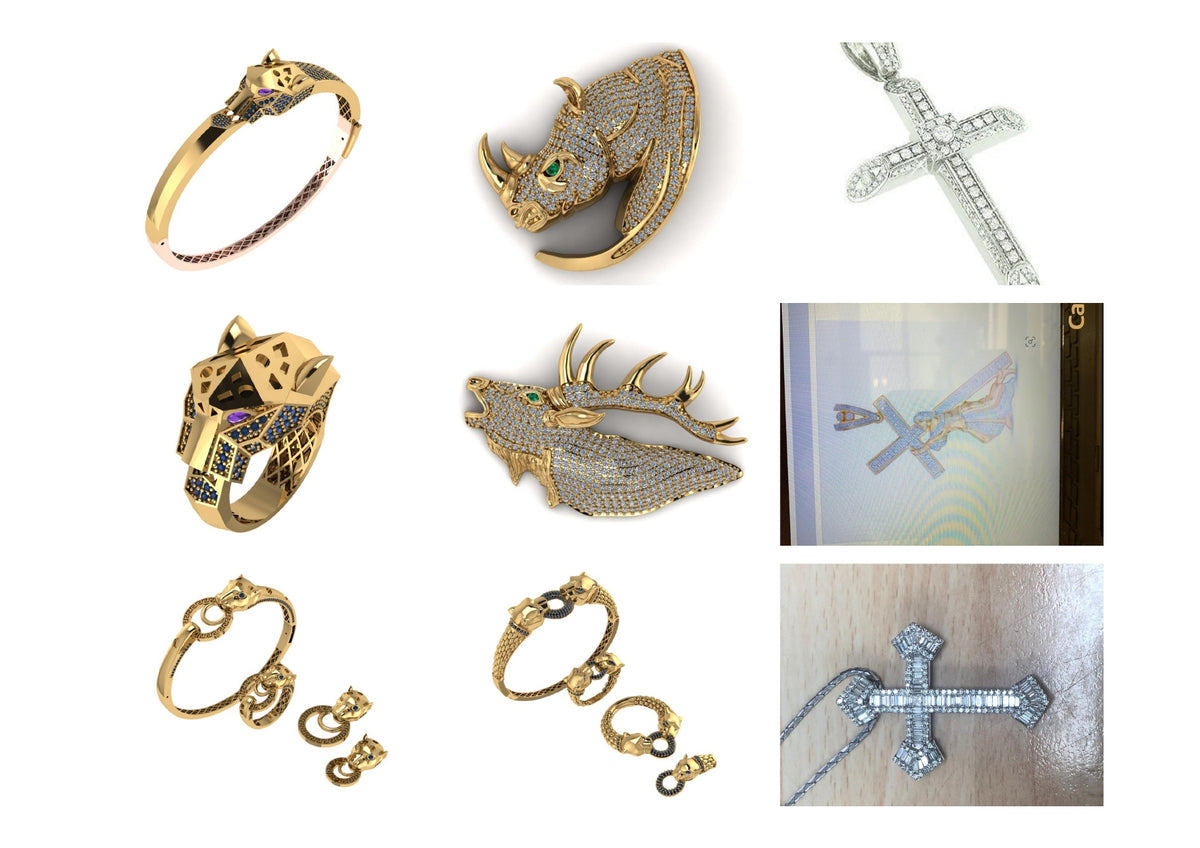 New Hip-Hop Jewelry Designs STL & 3DM Files