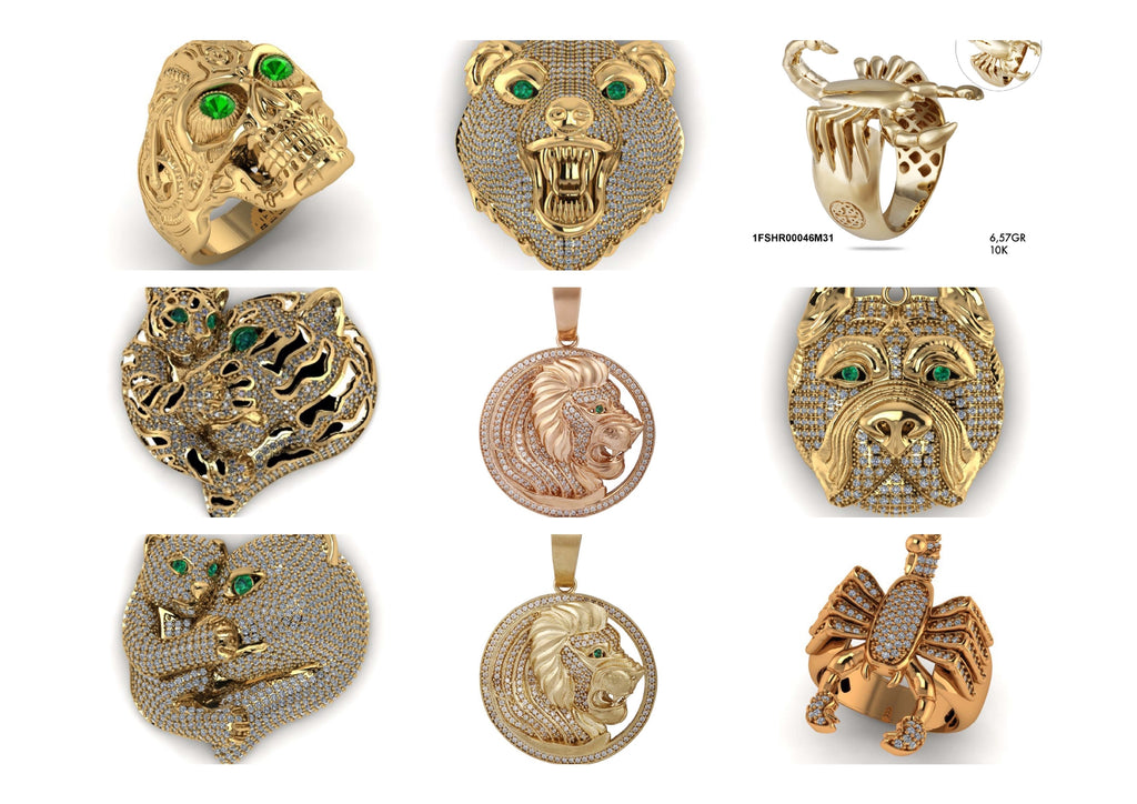 New Hip-Hop Jewelry Designs STL & 3DM Files