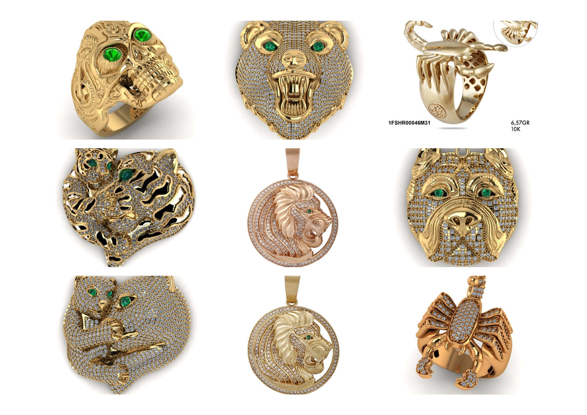 New Hip-Hop Jewelry Designs STL & 3DM Files