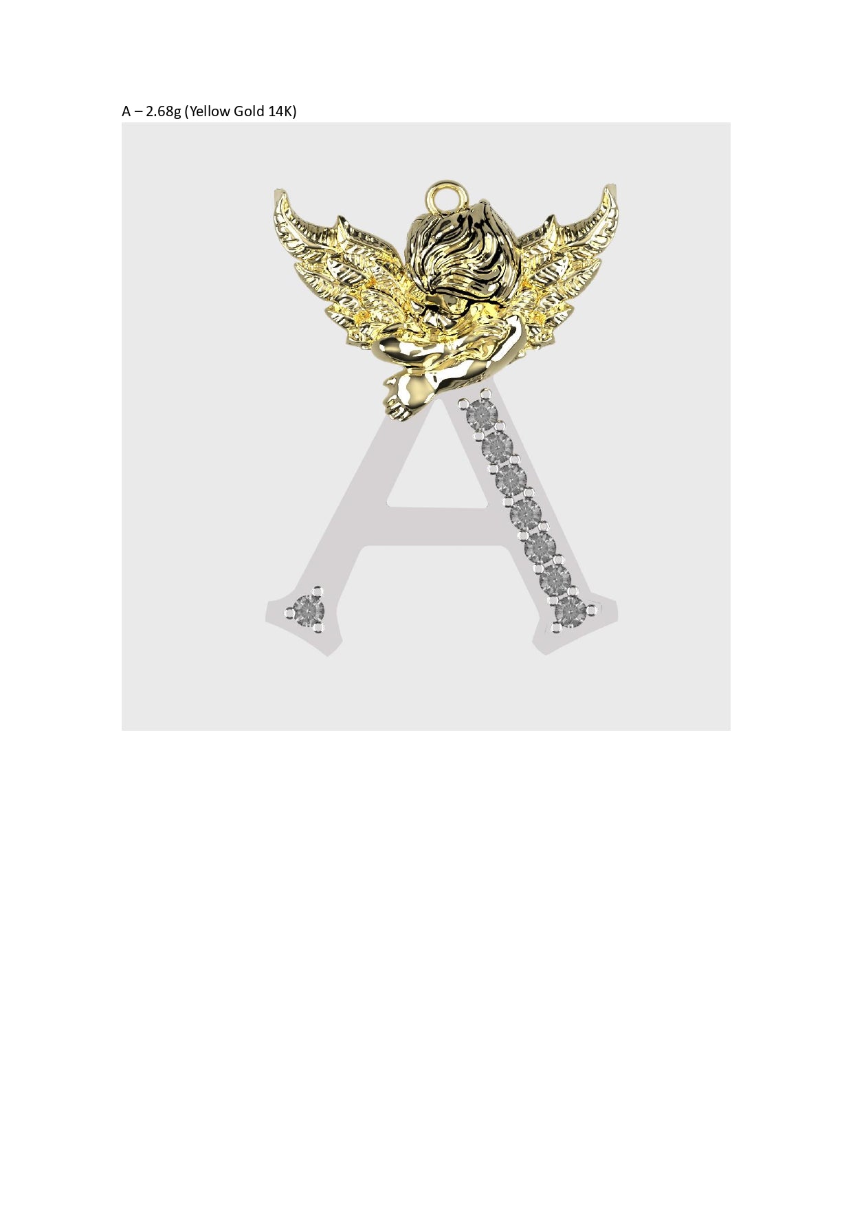 A to Z Alphabet Pendant STL Files