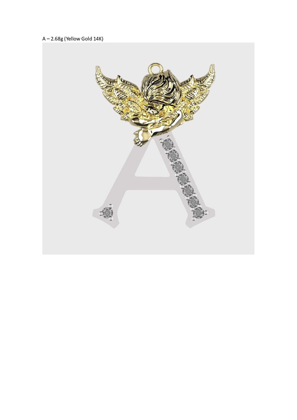 A to Z Alphabet Pendant STL Files