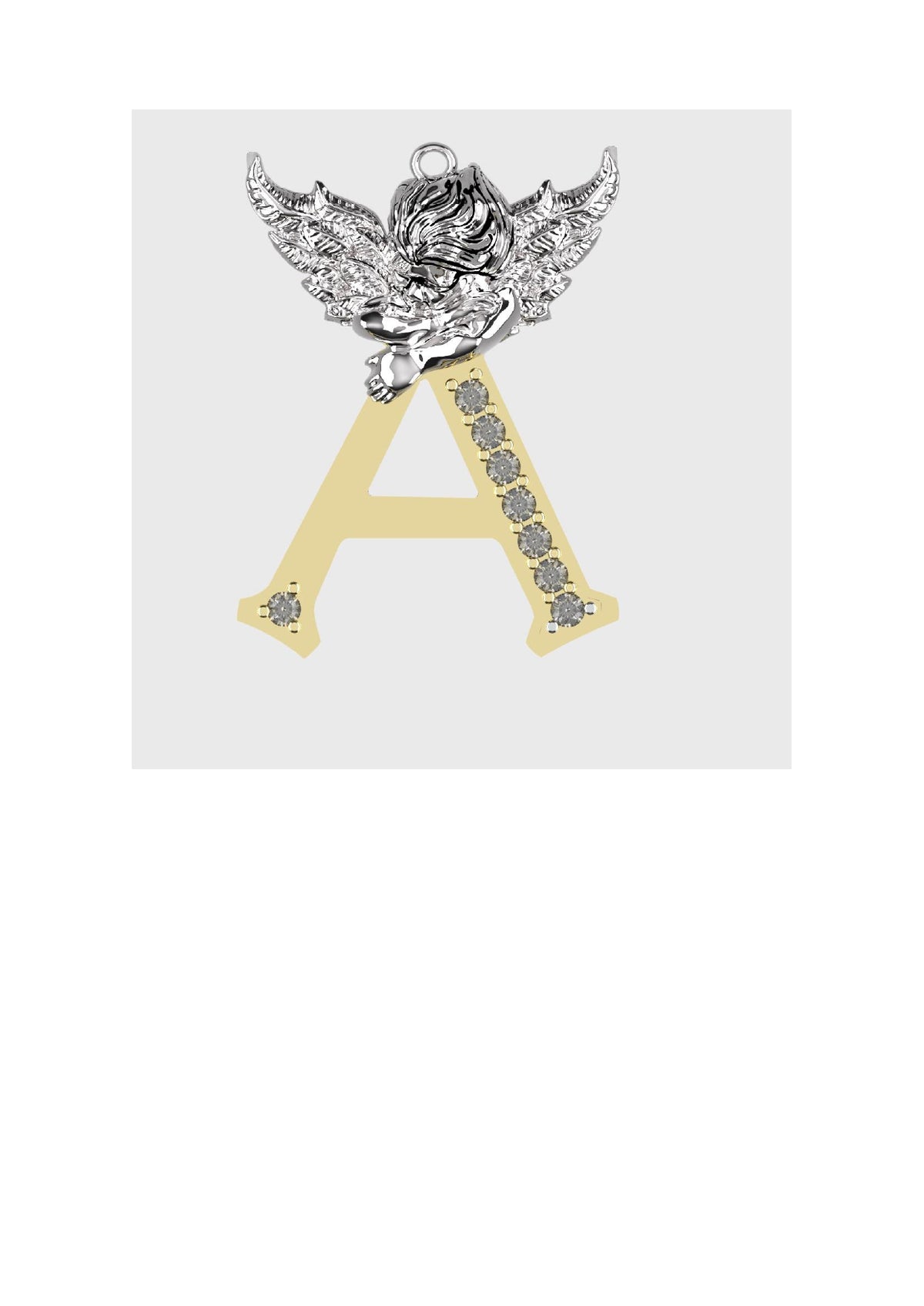 A to Z Alphabet Pendant STL Files