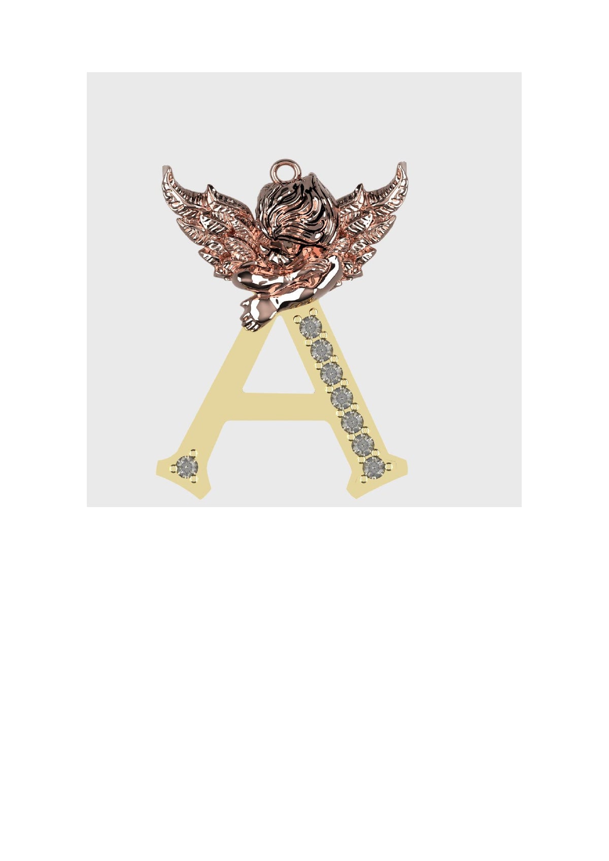 A to Z Alphabet Pendant STL Files