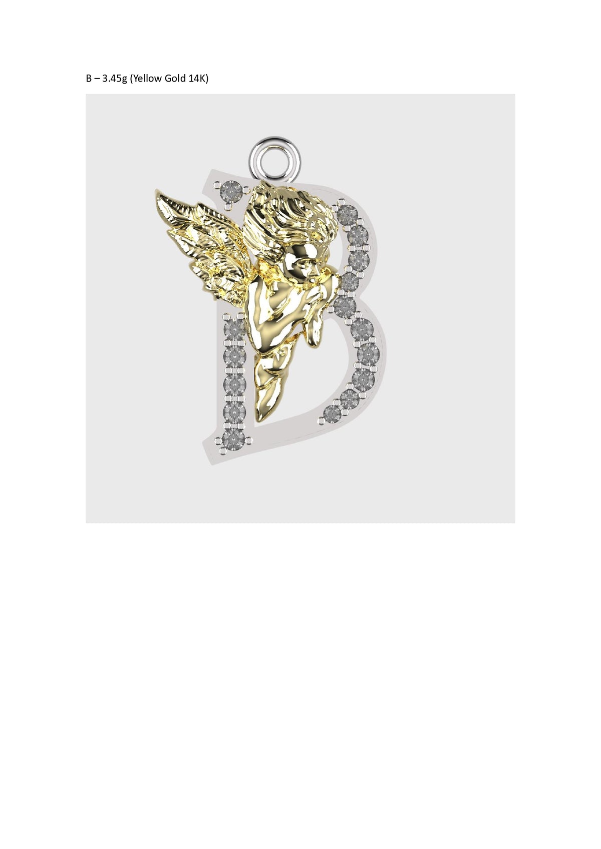 A to Z Alphabet Pendant STL Files