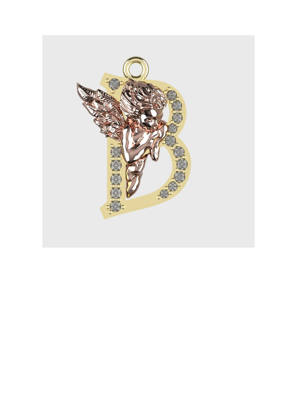 A to Z Alphabet Pendant STL Files