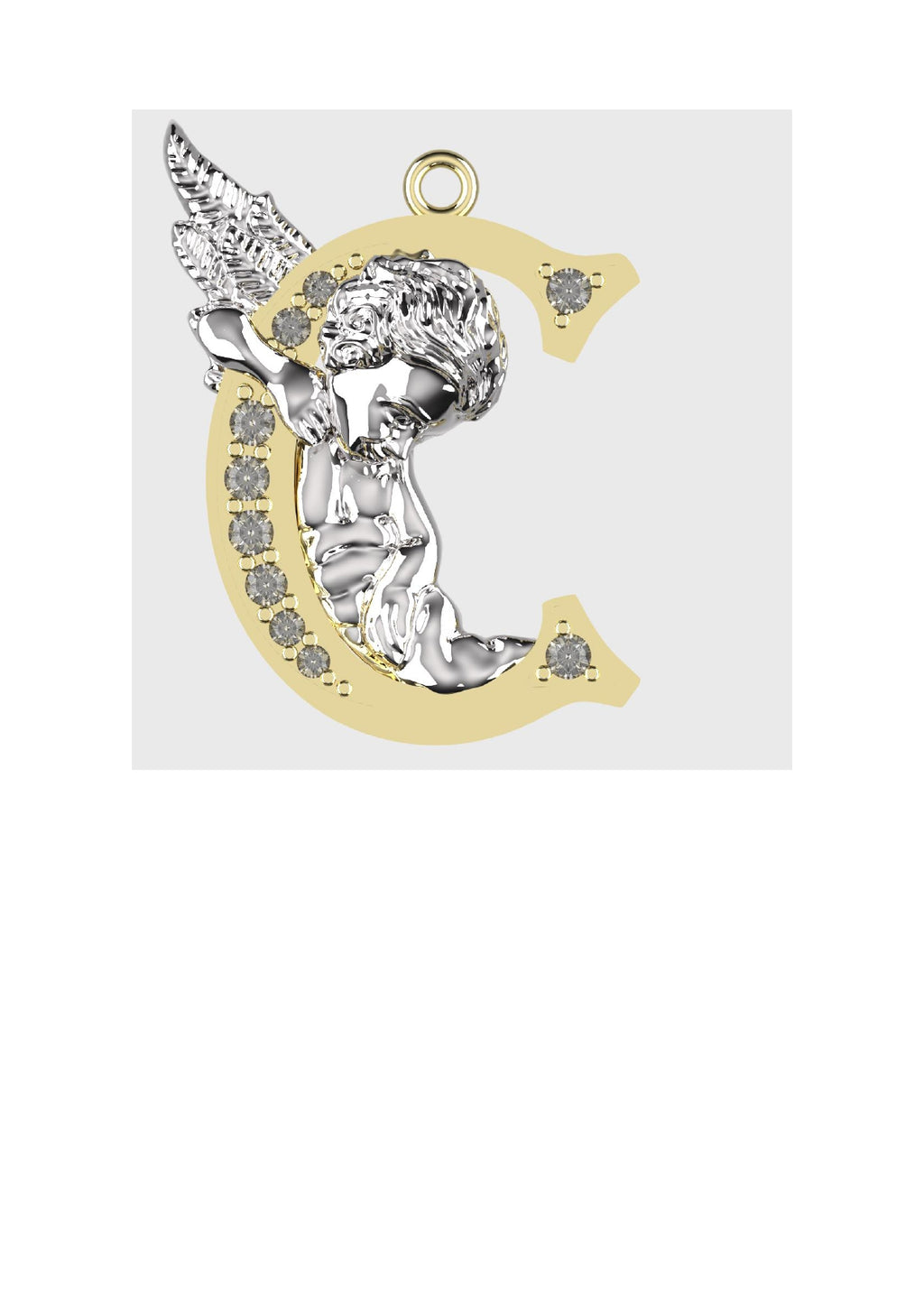 A to Z Alphabet Pendant STL Files