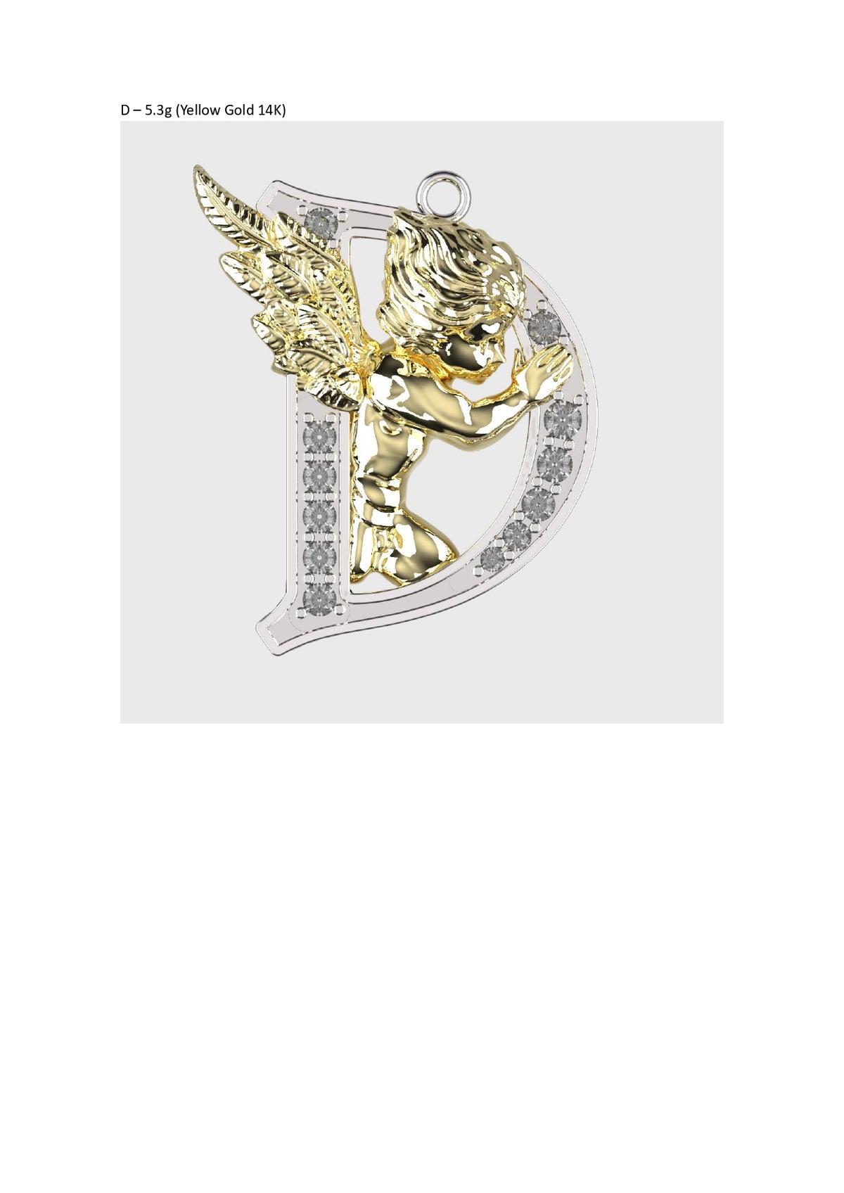 A to Z Alphabet Pendant STL Files