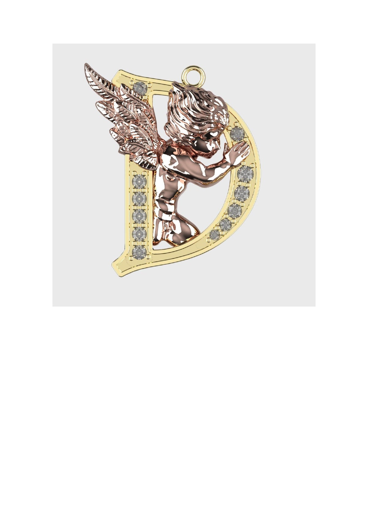 A to Z Alphabet Pendant STL Files