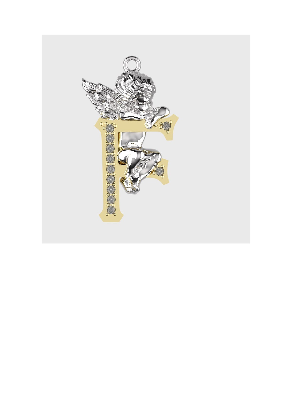 A to Z Alphabet Pendant STL Files