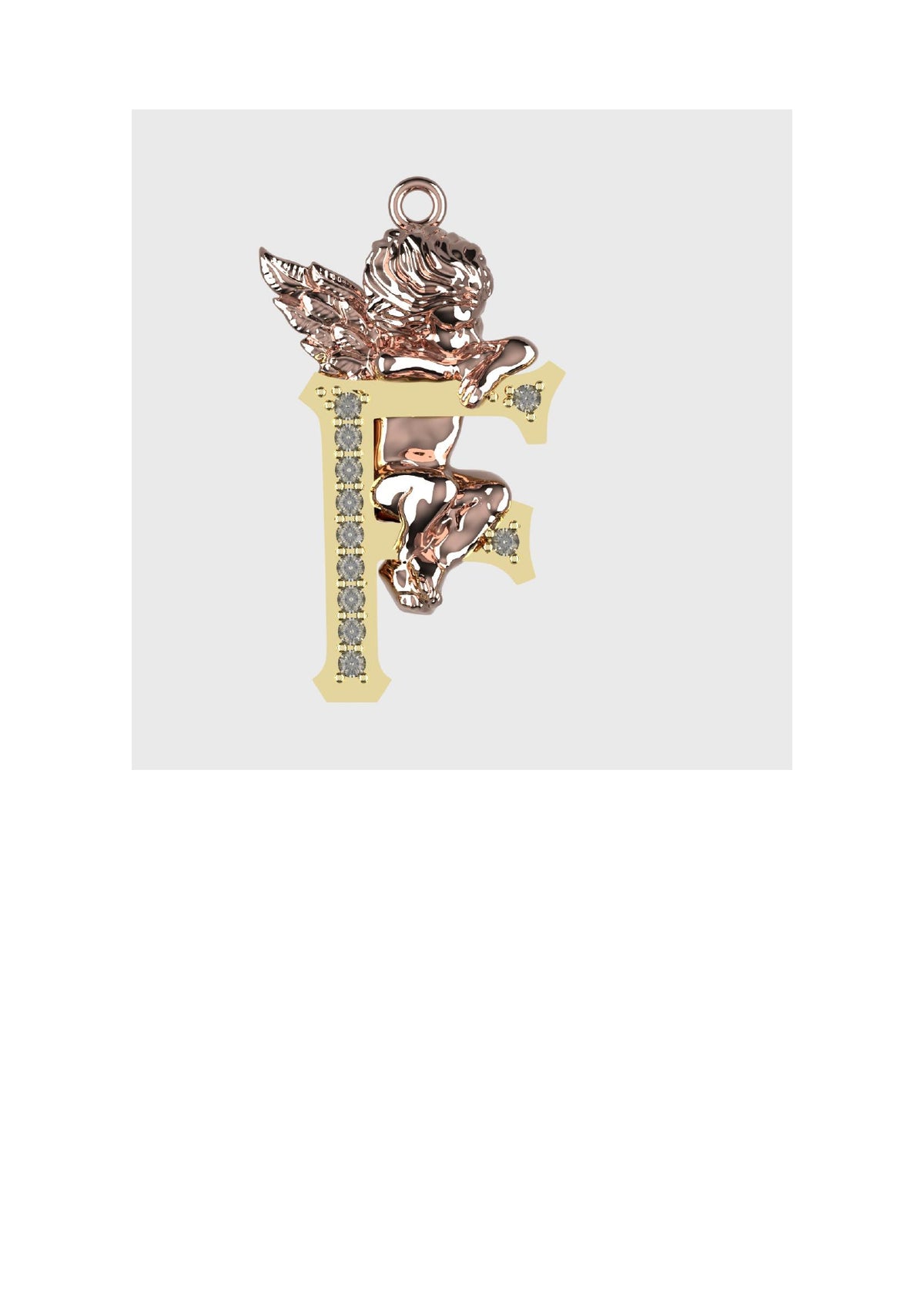 A to Z Alphabet Pendant STL Files