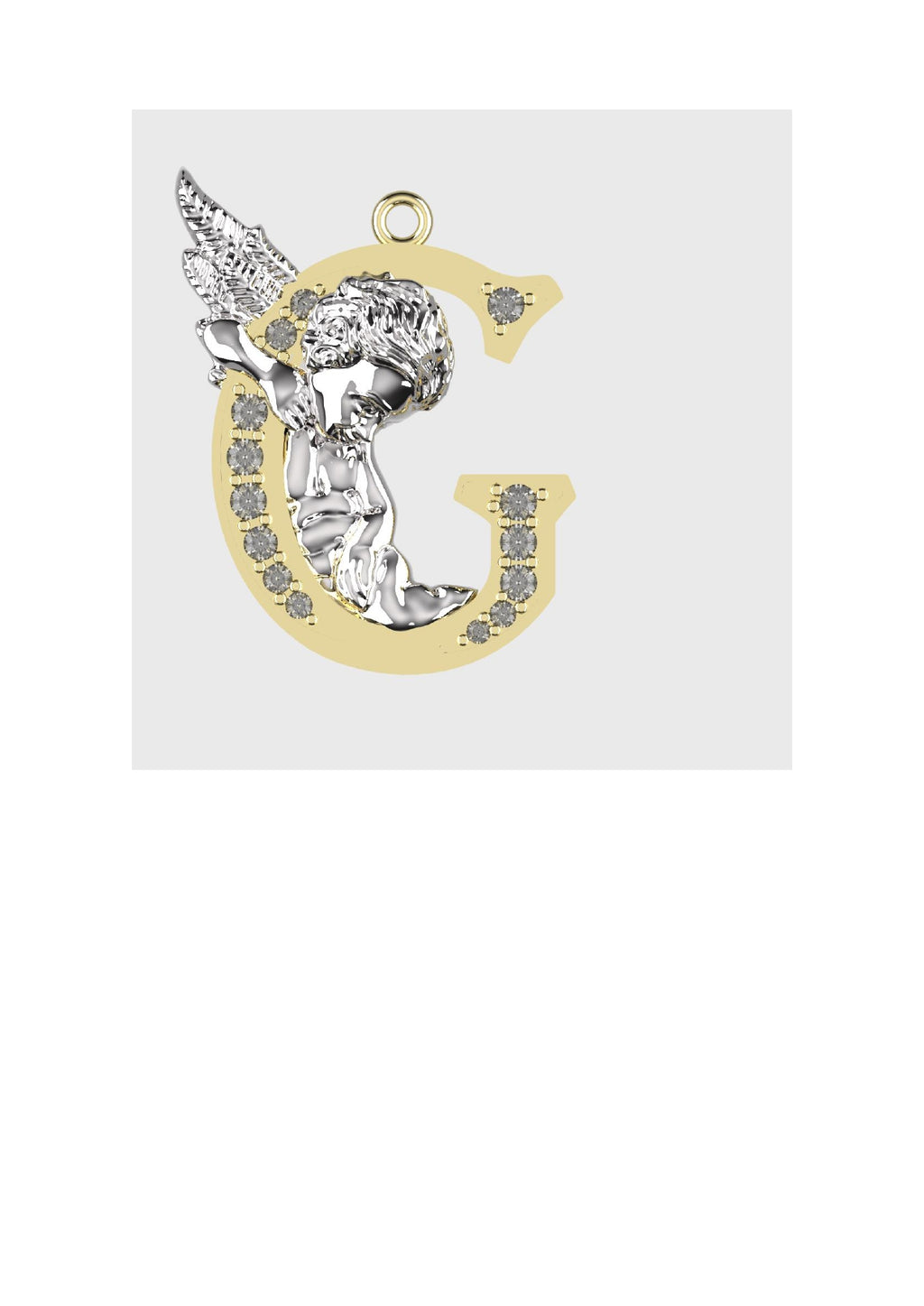 A to Z Alphabet Pendant STL Files