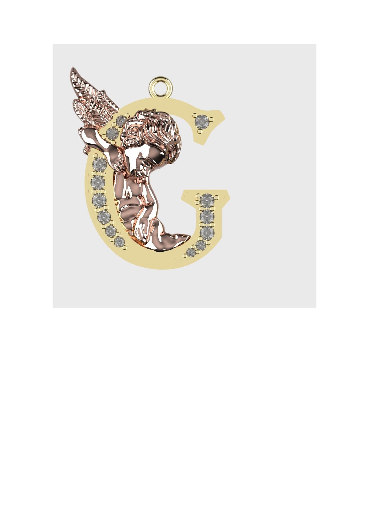 A to Z Alphabet Pendant STL Files
