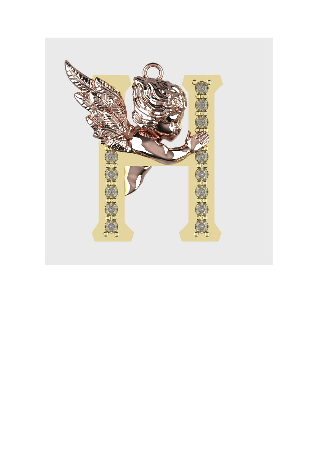 A to Z Alphabet Pendant STL Files