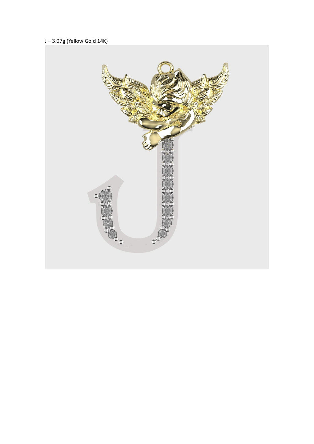 A to Z Alphabet Pendant STL Files