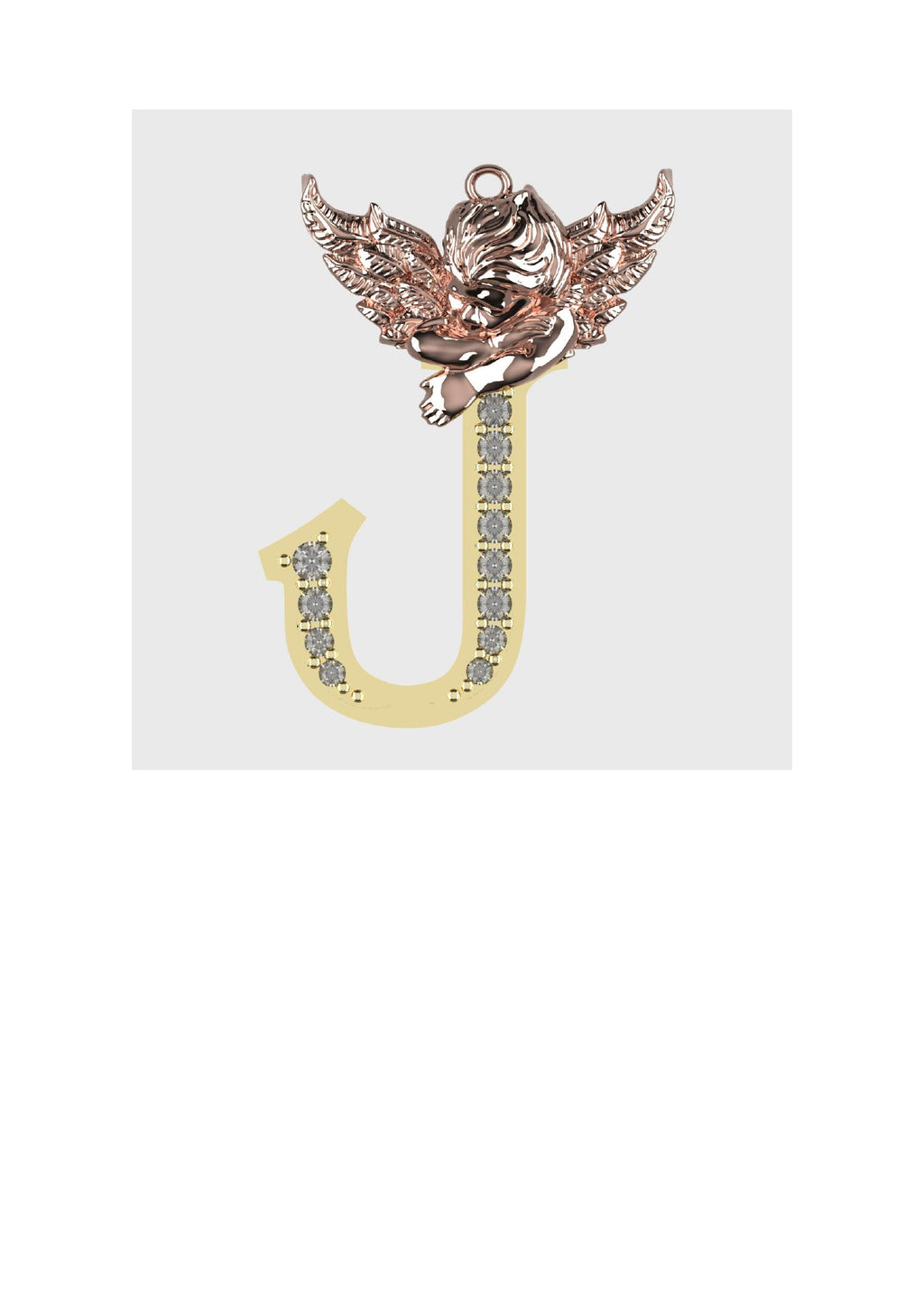 A to Z Alphabet Pendant STL Files