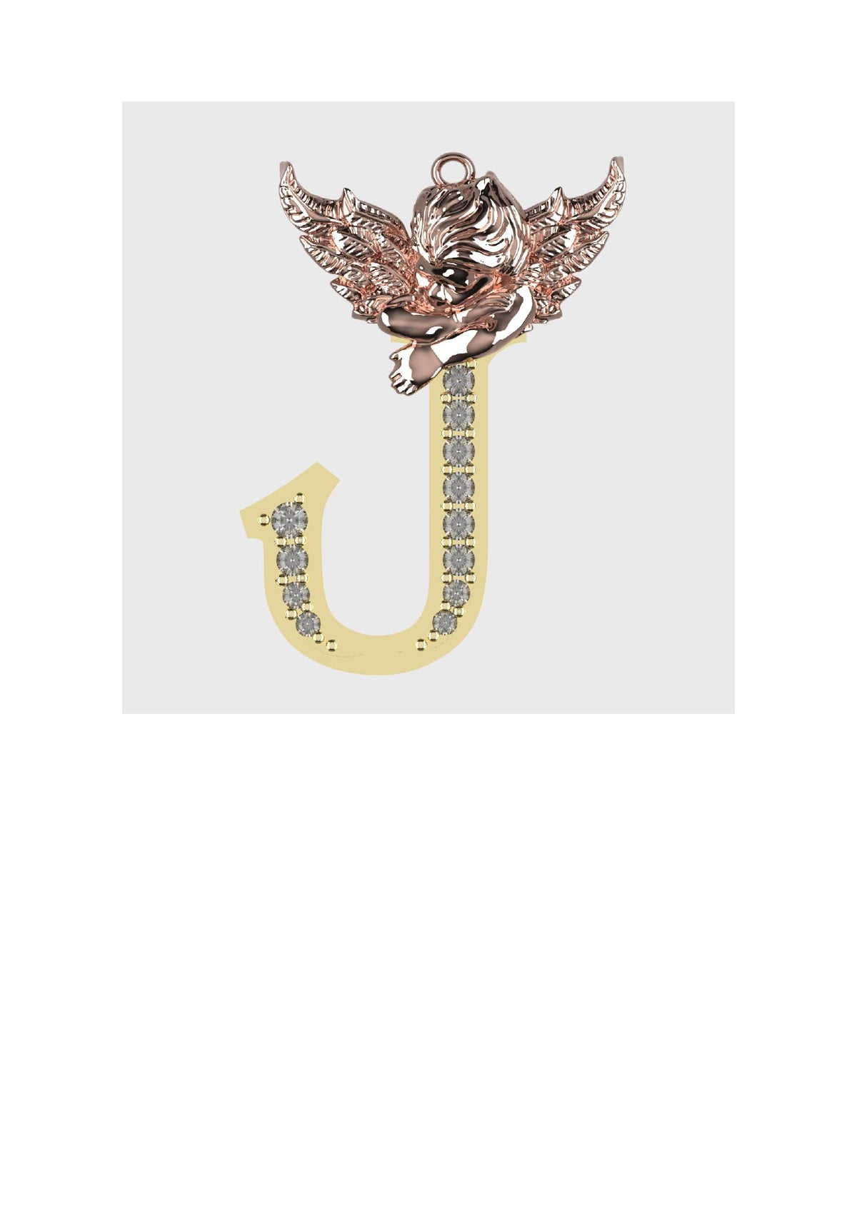 A to Z Alphabet Pendant STL Files