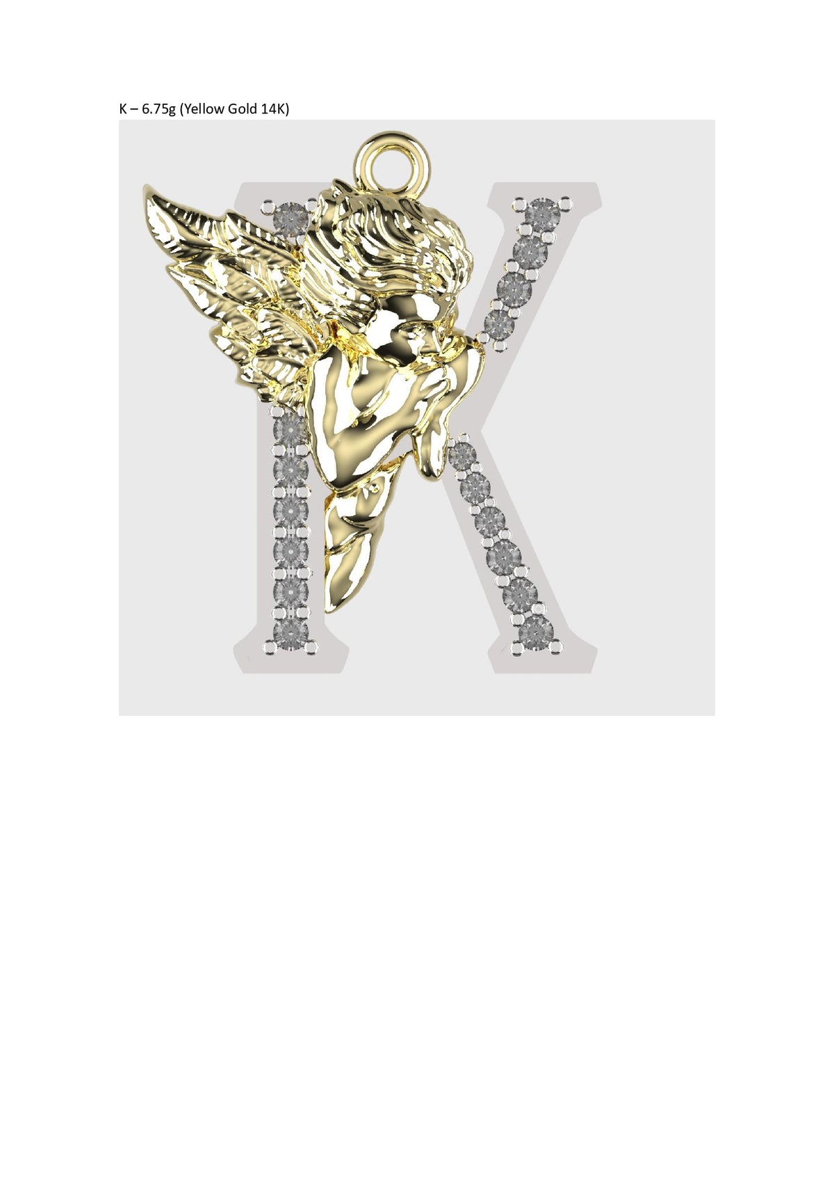 A to Z Alphabet Pendant STL Files